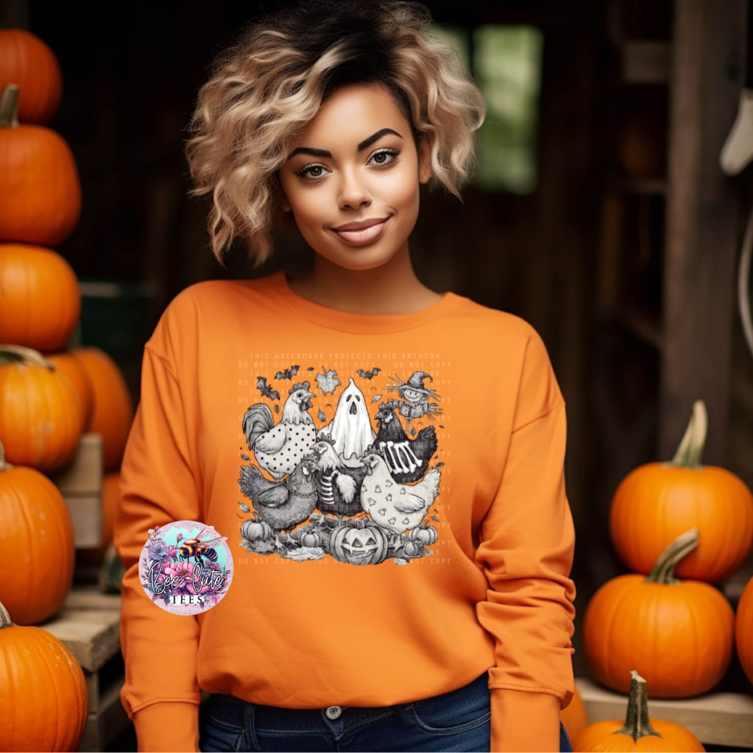 Vintage Halloween Chickens