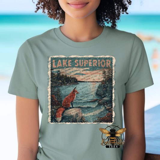 Vintage Lake Superior Stamp