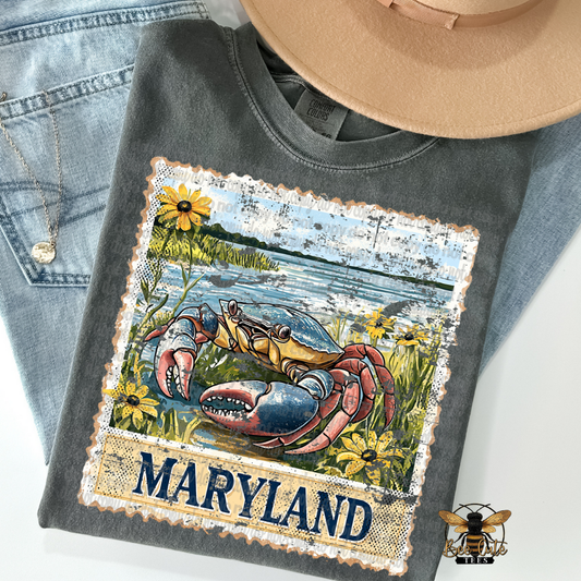 Vintage Maryland Stamp
