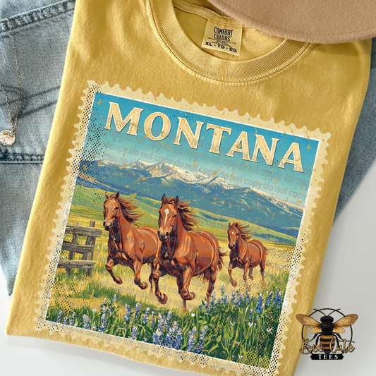 Vintage Montana Stamp
