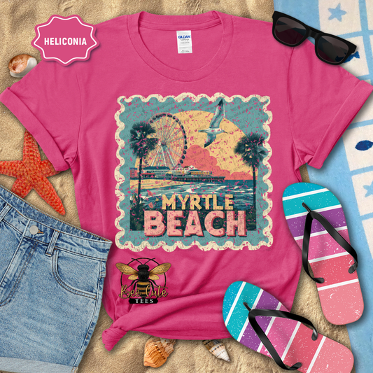 Vintage Myrtle Beach Stamp