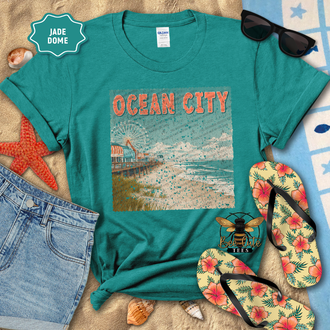 Vintage Ocean City Stamp