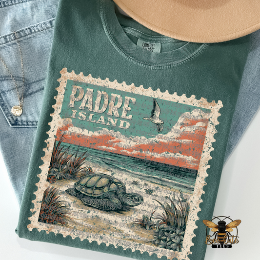 Vintage Padre Island Stamp