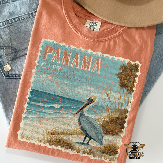 Vintage Panama City Stamp