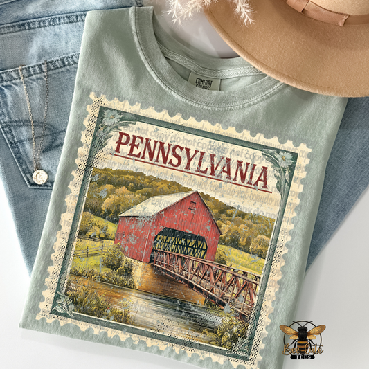 Vintage Pennsylvania Stamp