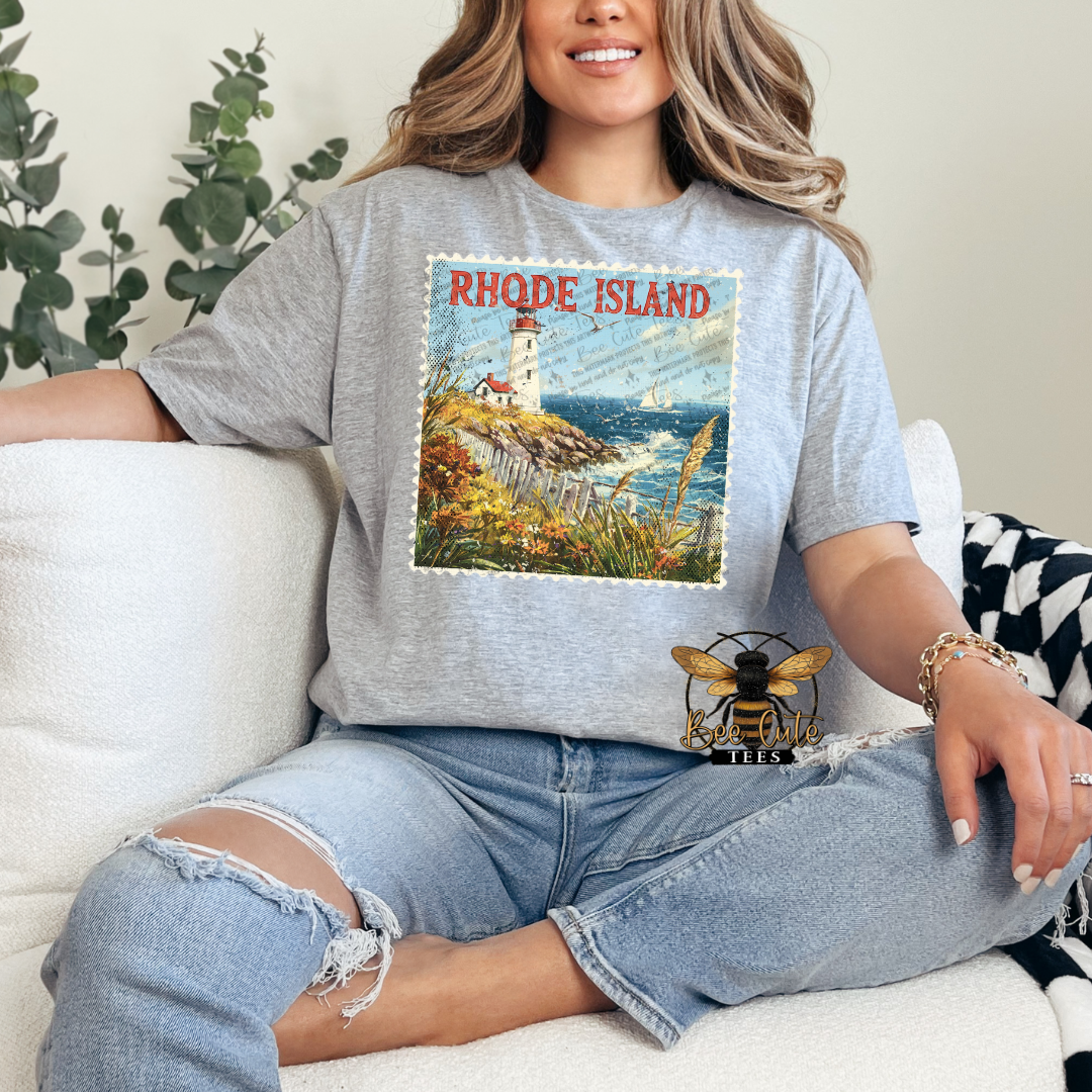 Vintage Rhode Island Stamp