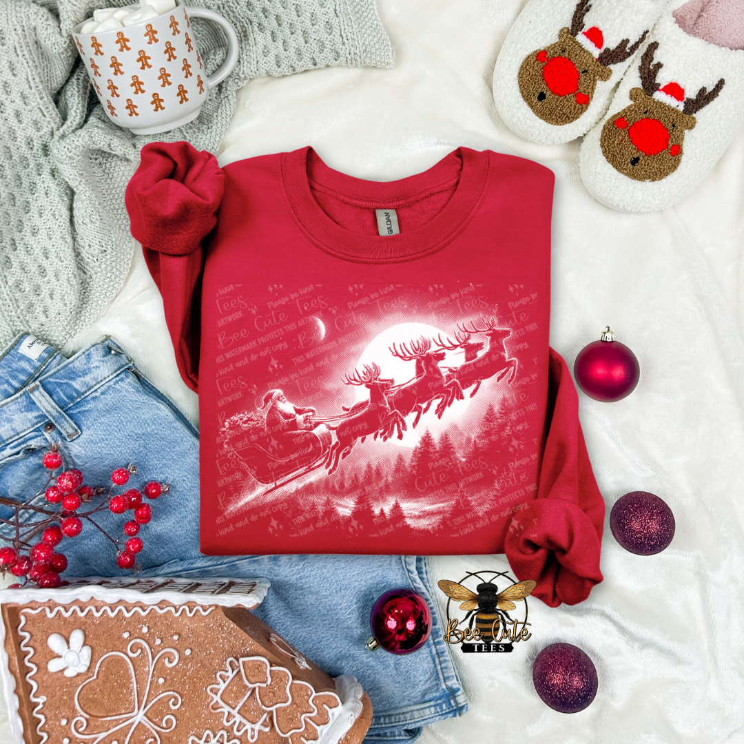 Vintage Santa Sleigh