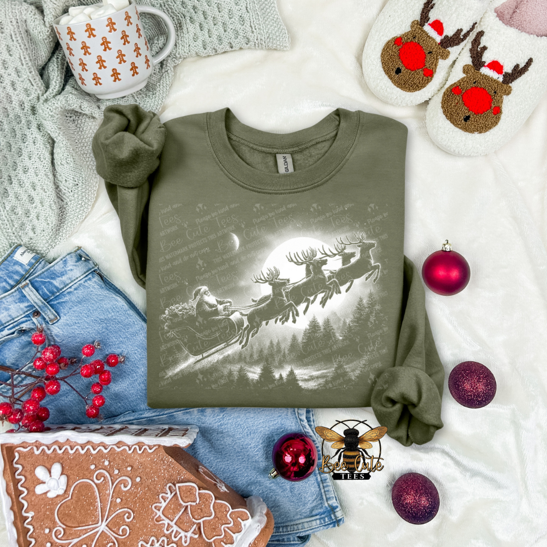 Vintage Santa Sleigh