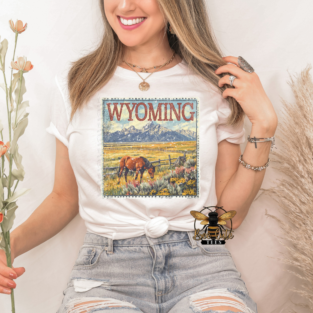 Vintage Wyoming Stamp