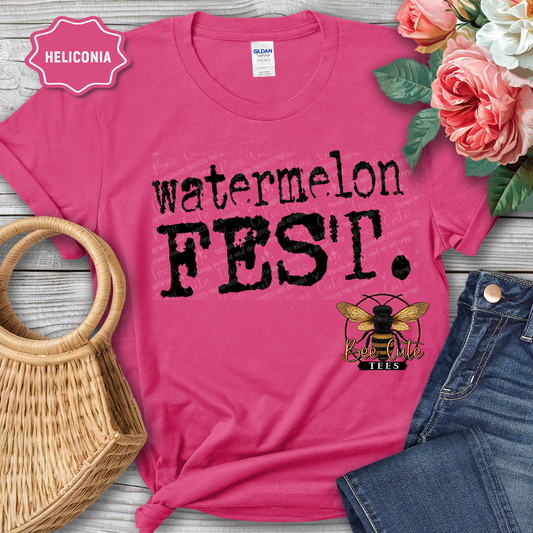Watermelon Fest Typography