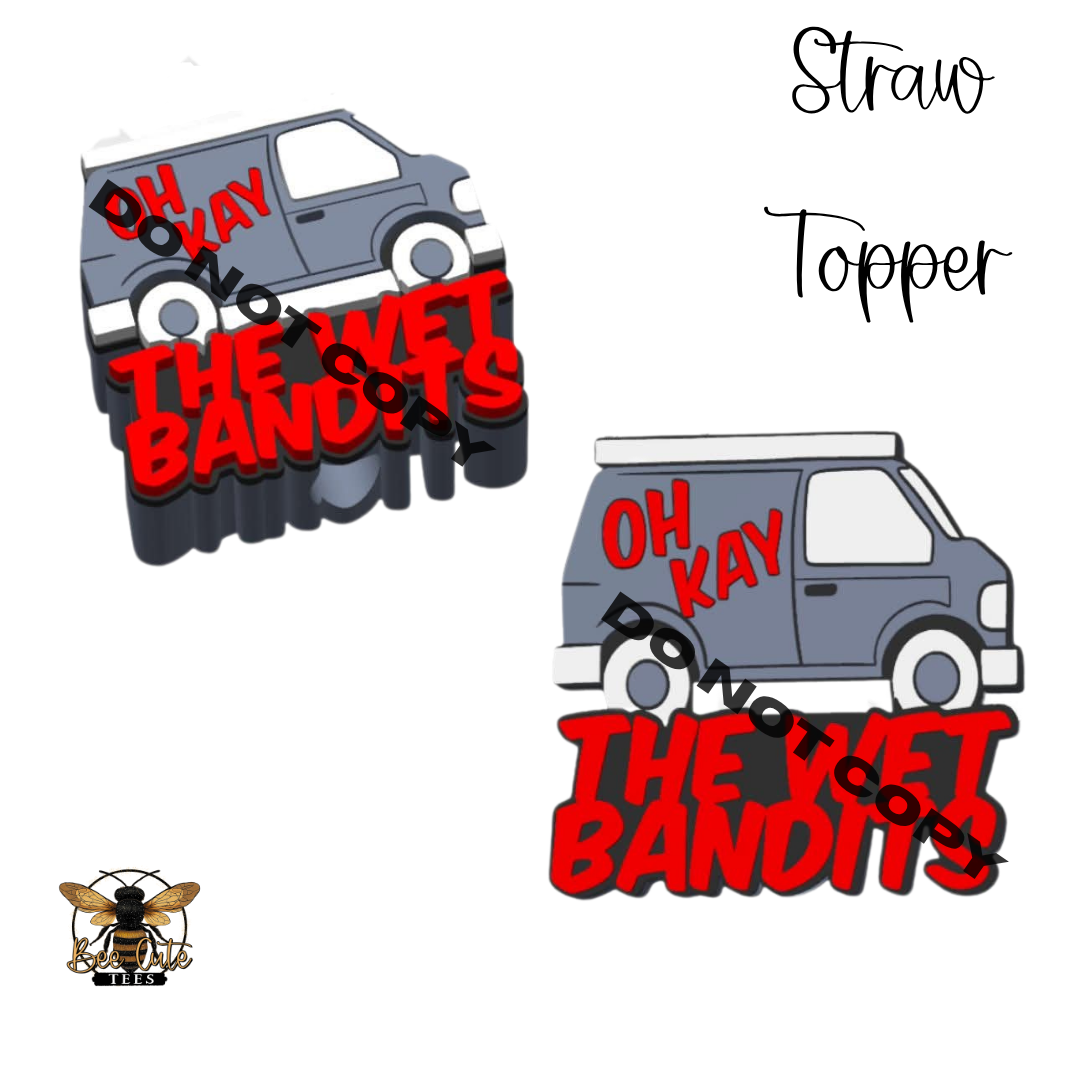 Wet Bandits Straw Topper