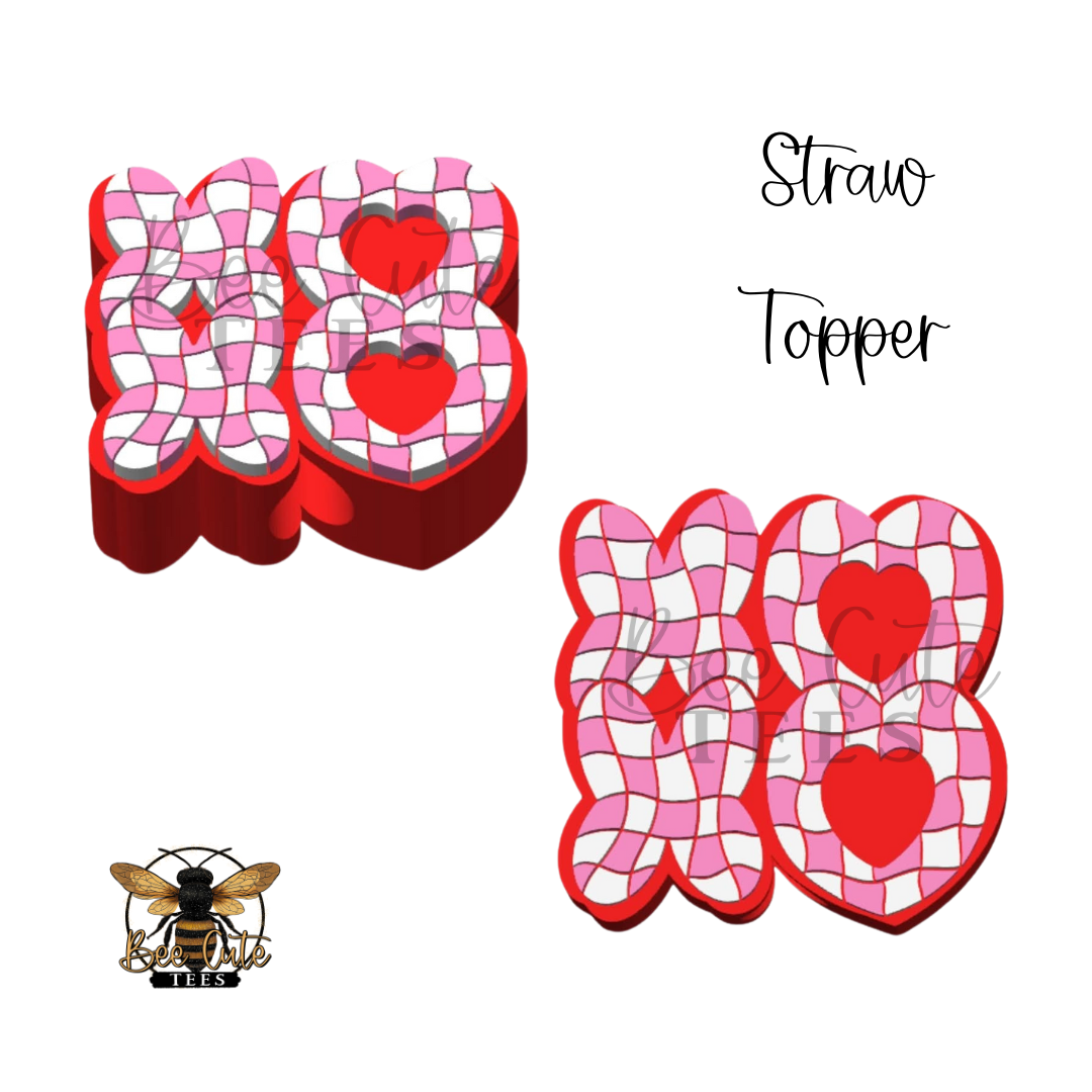 XOXO Straw Topper