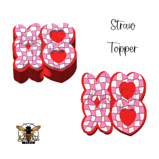 XOXO Straw Topper