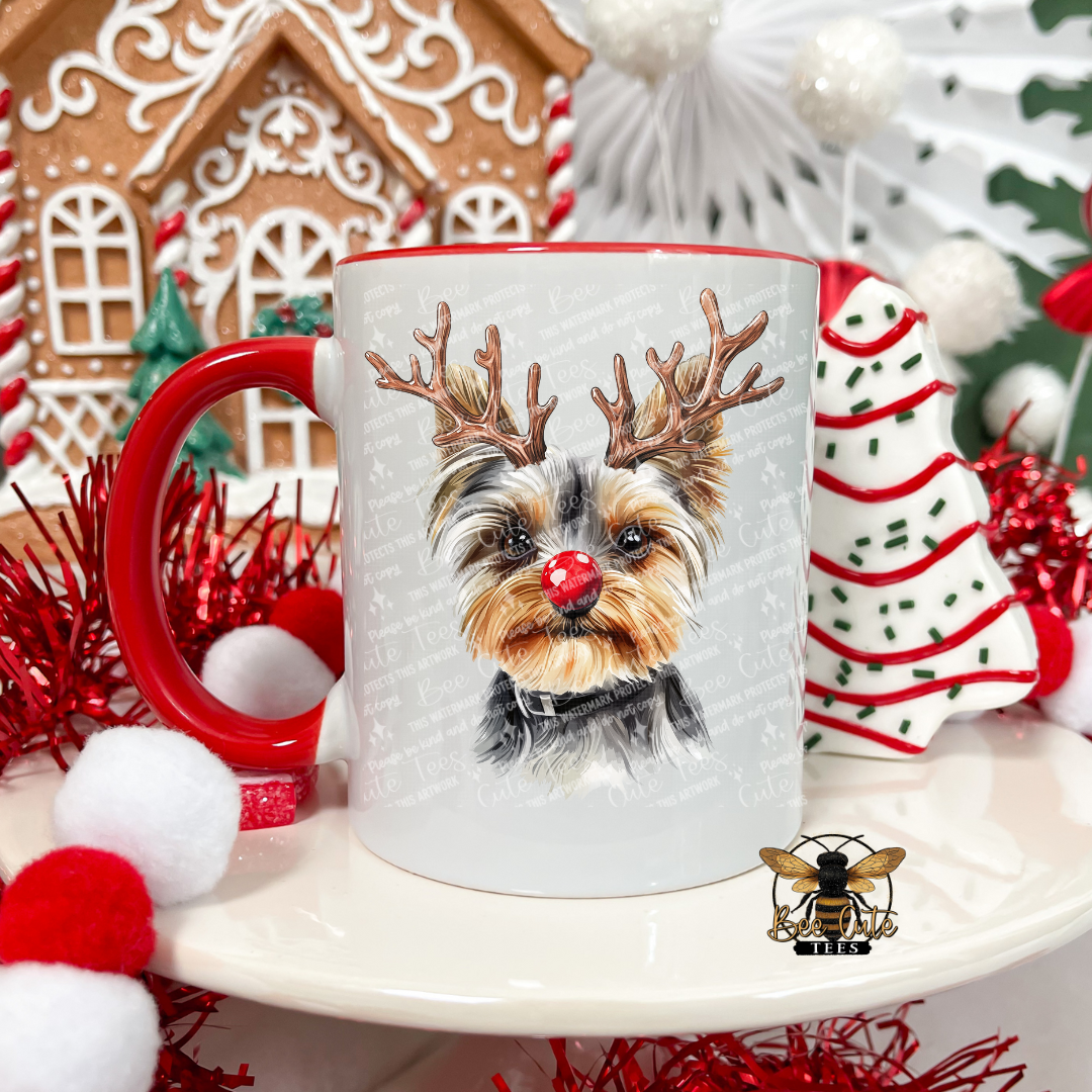 Yorkie Christmas Mug